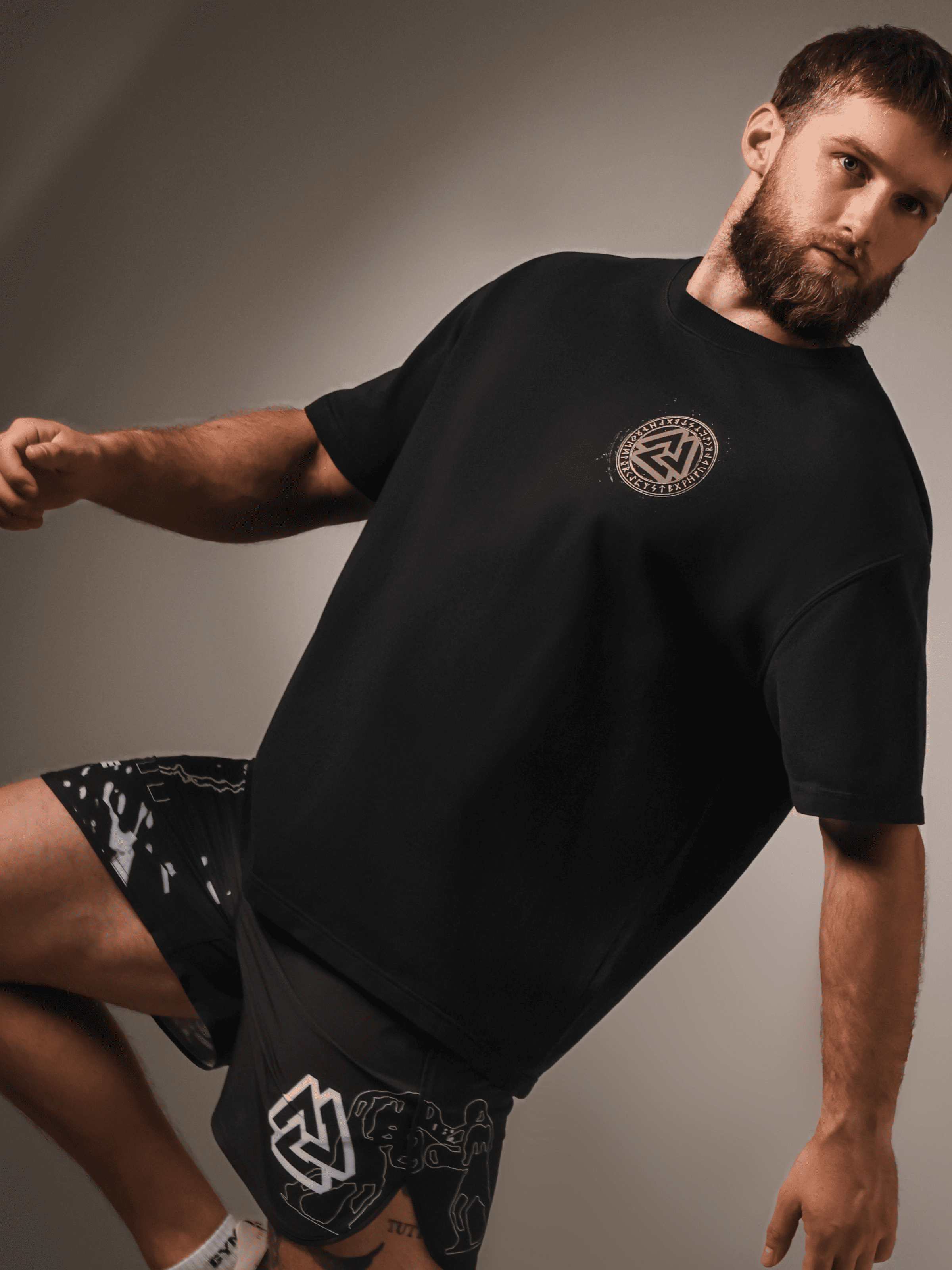 Oversized Imprint T-shirt Roast Black, Photo № 5